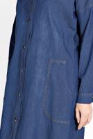 Vêtements hijab BLEU MARINE PARDESSUS EN JEAN BOUTONNÉ 701
