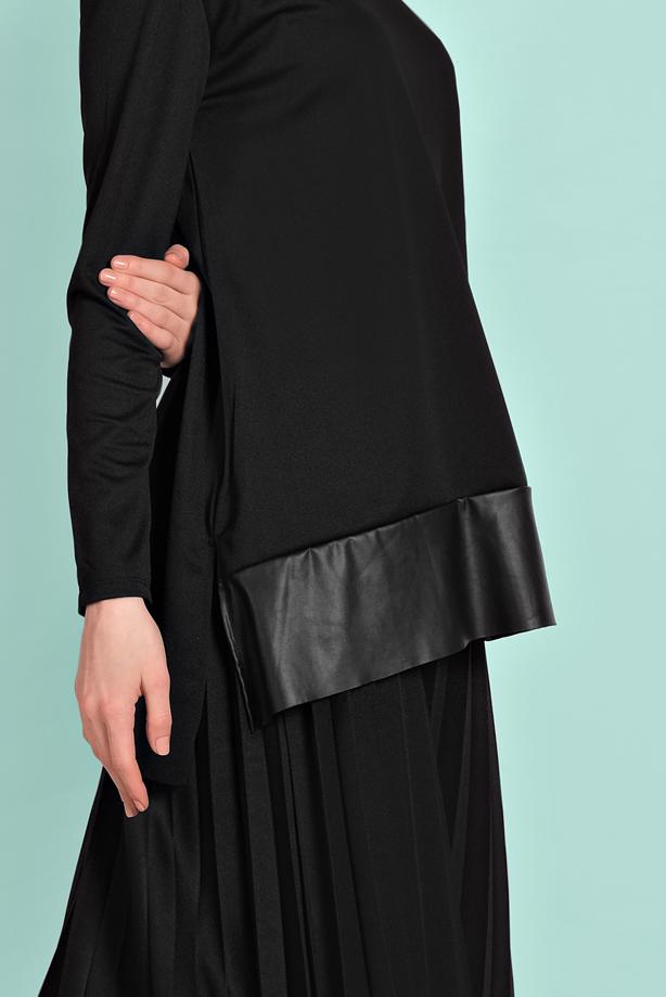Vêtements hijab  LEATHER-HEM SKIRT SUIT 0001  - TRENDTESETTÜR