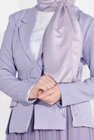 Tesettür giyim MOR KRUVAZE  CEKETLİ TÜTÜ ETEKLİ TAKIM 1455 