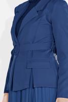 Tesettür giyim LACİVERT KRUVAZE  CEKETLİ TÜTÜ ETEKLİ TAKIM 1455 