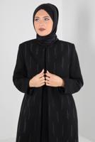 Vêtements hijab NOIR ALVİNA GEM DETAIL COSTUME JUPE 3 PIÈCES 30050