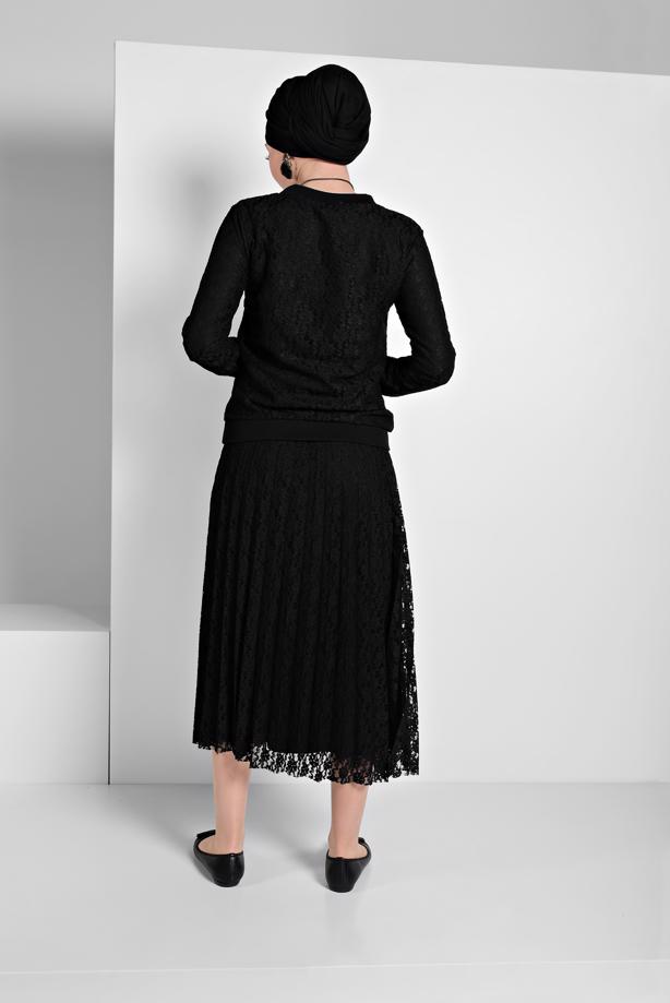 Vêtements hijab  PLEATED LACY SUIT 6001  - TRENDTESETTÜR