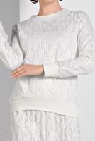 Hijab clothing CREAM PLEATED LACY SUIT 6001 