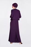 Vêtements hijab POURPRE ALVINA COSTUME & ROBE À EMBELLIS 3477 