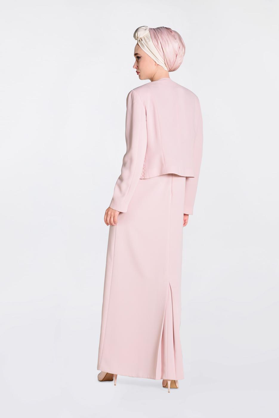 Vêtements hijab POUDRE ALVINA COSTUME & ROBE À EMBELLIS 3477 