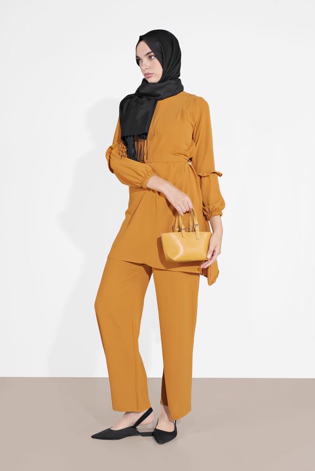 Vêtements hijab  BELTED SUIT 1161-1  - TRENDTESETTÜR
