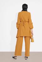 Hijab clothing ORANGE BELTED SUIT 1161-1 