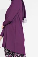 Tesettür giyim MOR DESENLİ 2&prime;Lİ PANTOLONLU TAKIM 6175-1 