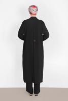 Tesettür giyim SİYAH SALAŞ İKİLİ PANTOLONLU TAKIM 31208