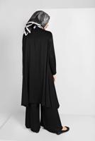 Tesettür giyim SİYAH İKİLİ SALAŞ TAKIM 73108 