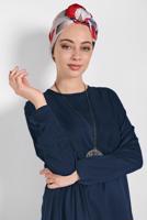 Tesettür giyim LACİVERT İKİLİ SALAŞ TAKIM 73108 