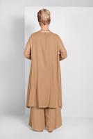 Tesettür giyim KAHVE İKİLİ SALAŞ TAKIM 73108 