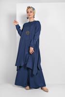 Tesettür giyim LACİVERT İKİLİ SALAŞ TAKIM 73108 