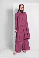Tesettür giyim PEMBE İKİLİ SALAŞ TAKIM 73108 