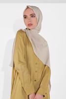 Tesettür giyim TURUNCU BOYDAN DÜĞMELİ PANTOLONLU TAKIM  78108 