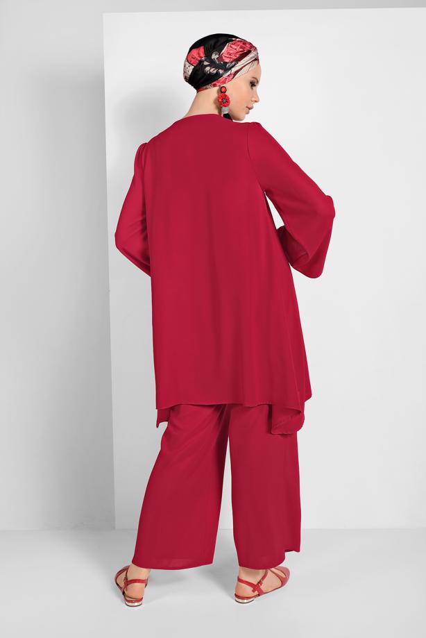 Hijab clothing  FLOWING BELTED SUIT 0002  - TRENDTESETTÜR
