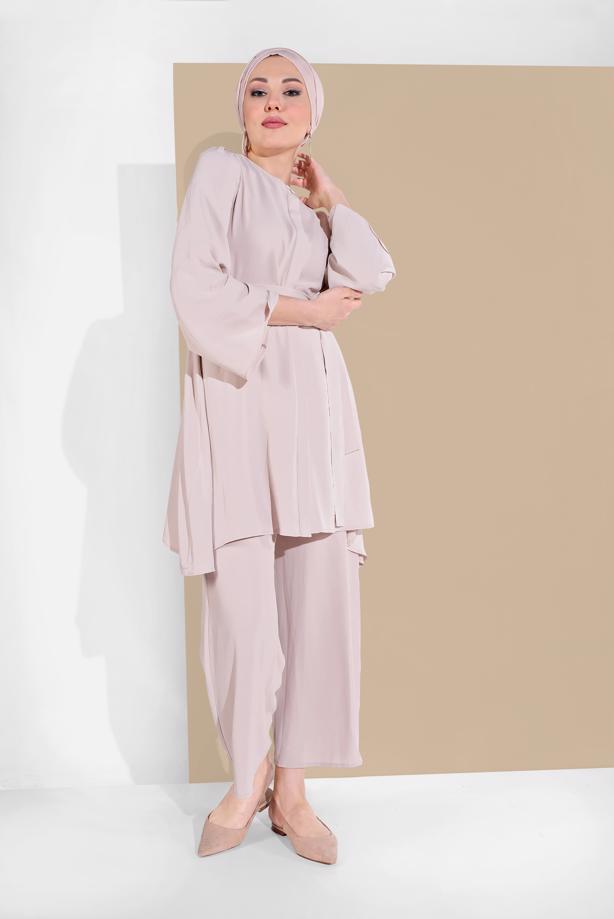 Vêtements hijab  FLOWING BELTED SUIT 0002  - TRENDTESETTÜR