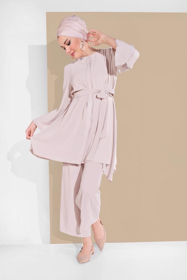 Vêtements hijab  FLOWING BELTED SUIT 0002  - TRENDTESETTÜR