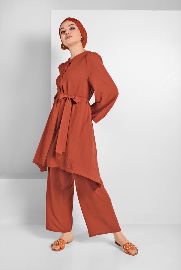 Vêtements hijab  FLOWING BELTED SUIT 0002  - TRENDTESETTÜR