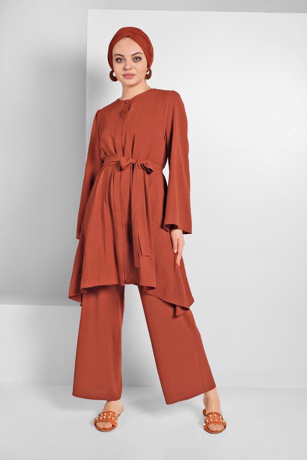 Vêtements hijab  FLOWING BELTED SUIT 0002  - TRENDTESETTÜR