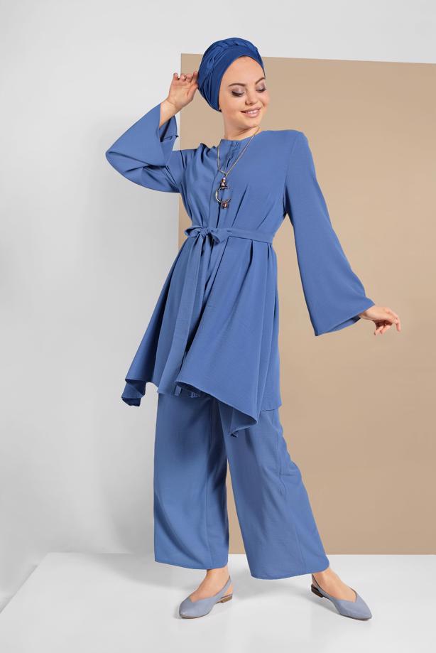 Vêtements hijab  FLOWING BELTED SUIT 0002  - TRENDTESETTÜR