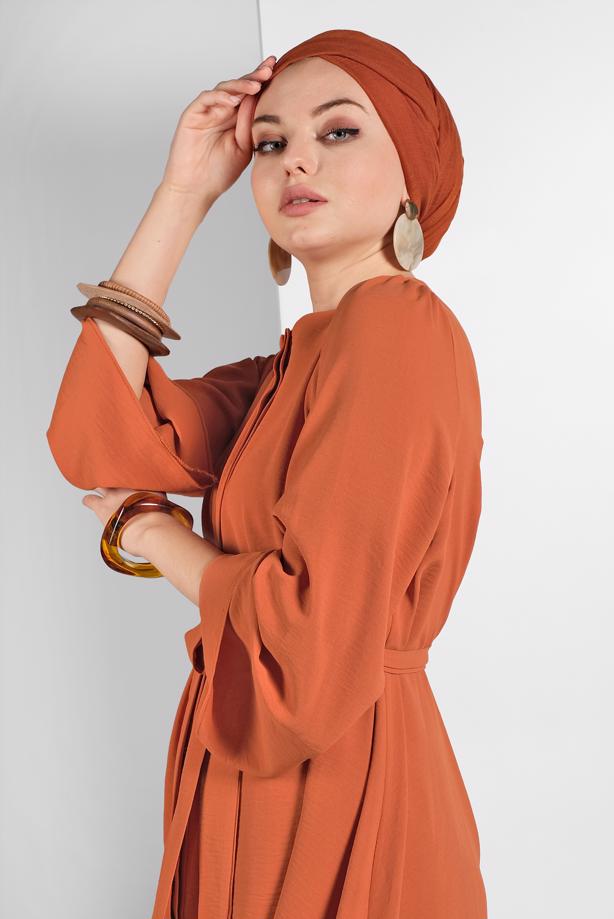 Hijab clothing  FLOWING BELTED SUIT 0002  - TRENDTESETTÜR