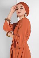 Hijab clothing TABA FLOWING BELTED SUIT 0002 