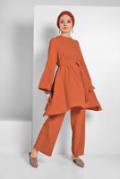 Hijab clothing TABA FLOWING BELTED SUIT 0002 