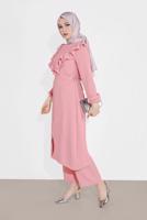Vêtements hijab POUDRE COSTUME RUCHÉ 0161