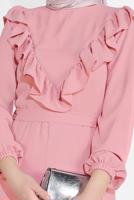 Vêtements hijab POUDRE COSTUME RUCHÉ 0161