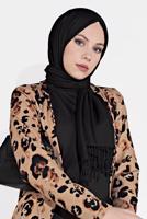 Tesettür giyim KAHVE FİTİLLİ DESENLİ 3&prime;LÜ PANTOLONLU TAKIM 0516