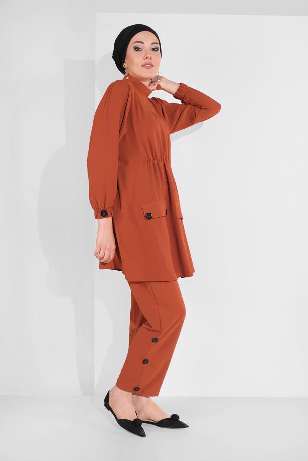Vêtements hijab  BUTTONED SUIT 0707  - TRENDTESETTÜR