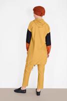 Tesettür giyim SARI DÜĞMELİ KAPÜŞONLU PANTOLONLU TAKIM 1026 