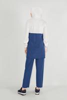 Tesettür giyim KREM CEP DETAYLI EŞOFMAN TAKIM T 1116