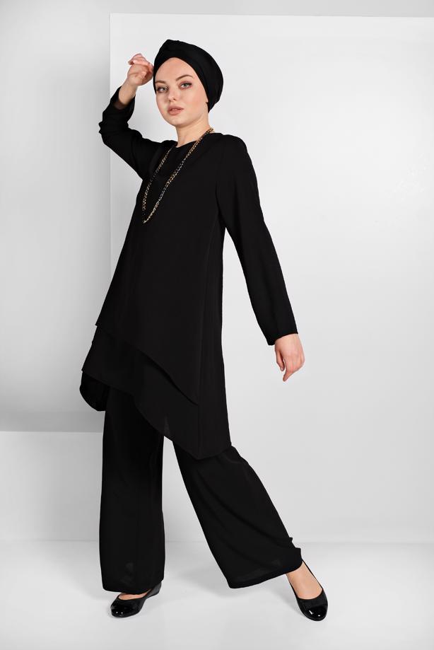 Vêtements hijab  RUFFLED FLOWING SUIT 2113  - TRENDTESETTÜR