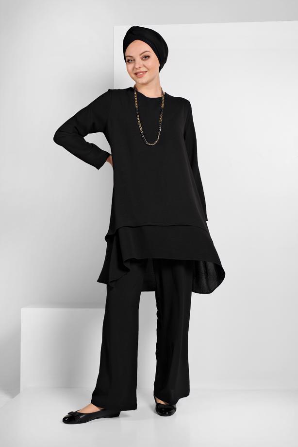 Vêtements hijab  RUFFLED FLOWING SUIT 2113  - TRENDTESETTÜR