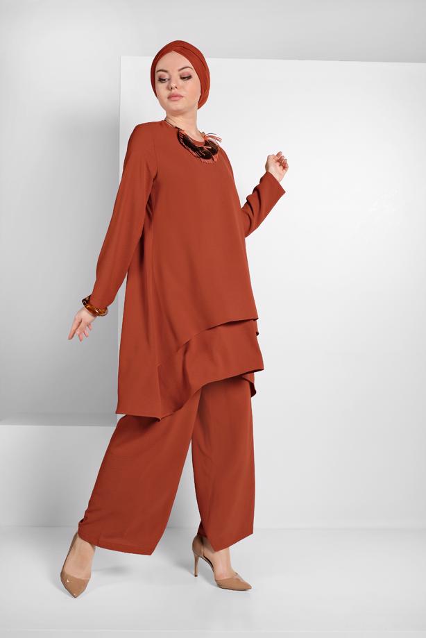 Vêtements hijab  RUFFLED FLOWING SUIT 2113  - TRENDTESETTÜR