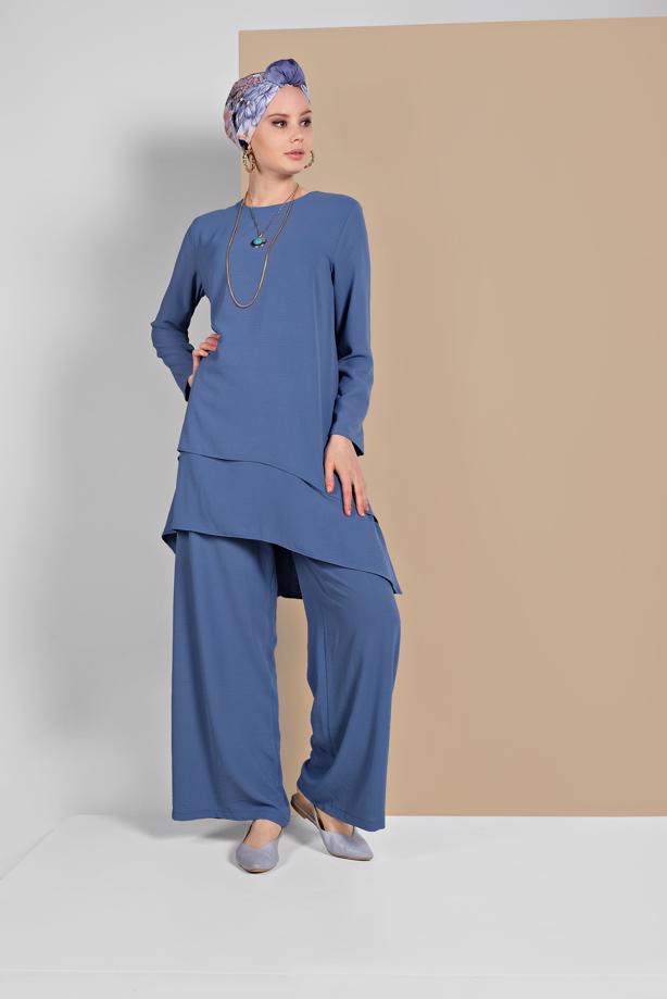 Vêtements hijab  RUFFLED FLOWING SUIT 2113  - TRENDTESETTÜR