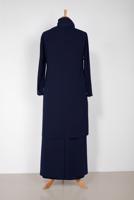 Tesettür giyim LACİVERT ALVİNA PUL PAYET DETAYLI 2′Lİ PANTOLONLU TAKIM 2853 