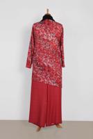 Vêtements hijab ROUGE ALVINA COSTUME IMPRIMÉ FLEURI 2869