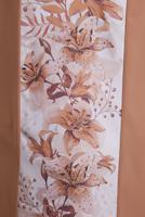 Tesettür giyim KAHVE ALVİNA DESENLİ PANTOLONLU TAKIM T 30020 