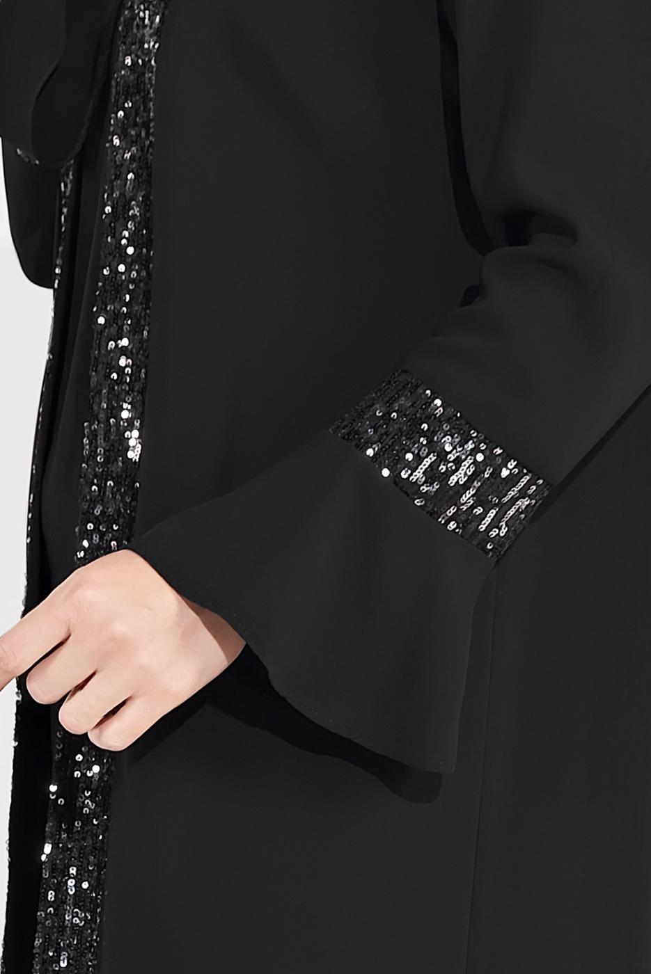 Vêtements hijab NOIR ALVINA COSTUME À SEQUINS 3546 