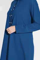 Tesettür giyim YEŞİL İNCİ DETAYLI KAPÜŞONLU EŞOFMAN TAKIM 4126