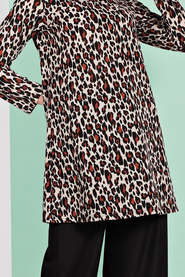 Vêtements hijab  ANIMAL PRINT SUIT 5001  - TRENDTESETTÜR