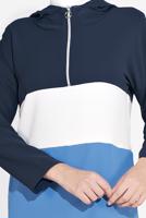 Tesettür giyim LACİVERT PAMUKLU FERMUARLI PANTOLONLU EŞOFMAN TAKIM 5552 