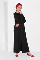 Vêtements hijab NOIR SURVÊTEMENT TAILLE-ÉLASTIQUE 9104 