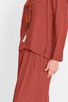 Hijab clothing BROWN ELASTIC-WAIST TRACKSUIT 9104 