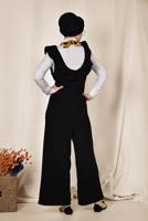 Tesettür giyim SİYAH ALVİNA TULUM T 4118