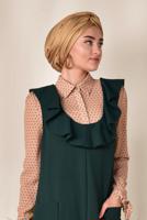 Tesettür giyim YEŞİL ALVİNA TULUM T 4118