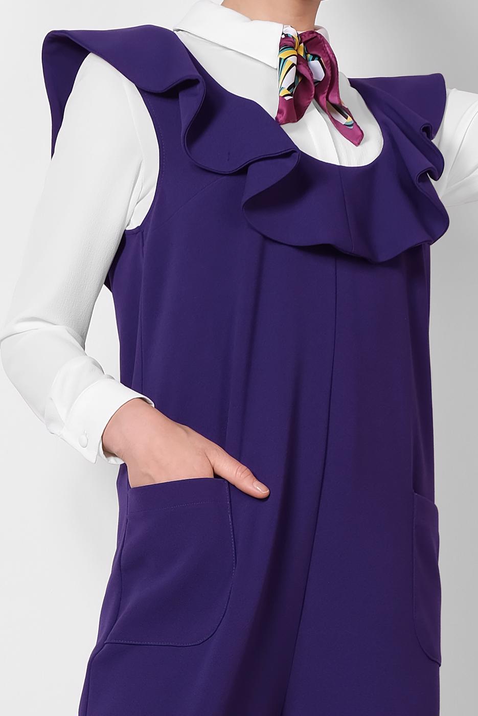 Tesettür giyim MOR ALVİNA TULUM T 4118